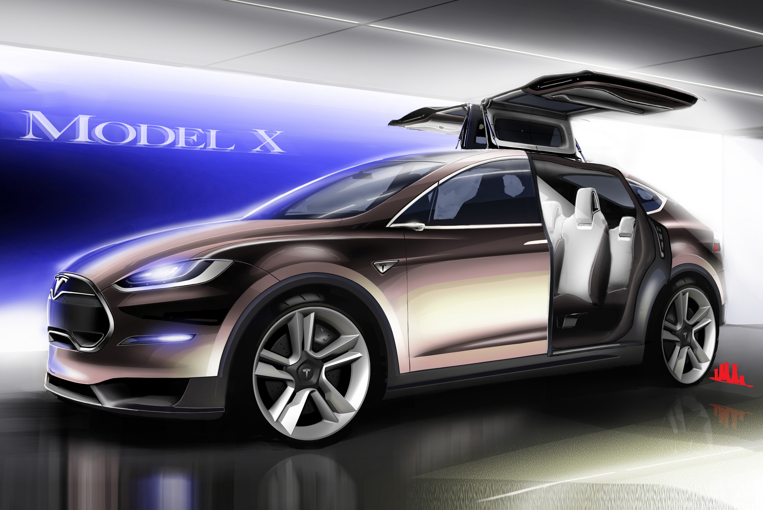 Tesla Model X, il SUV elettrico sarà solo a trazione integrale