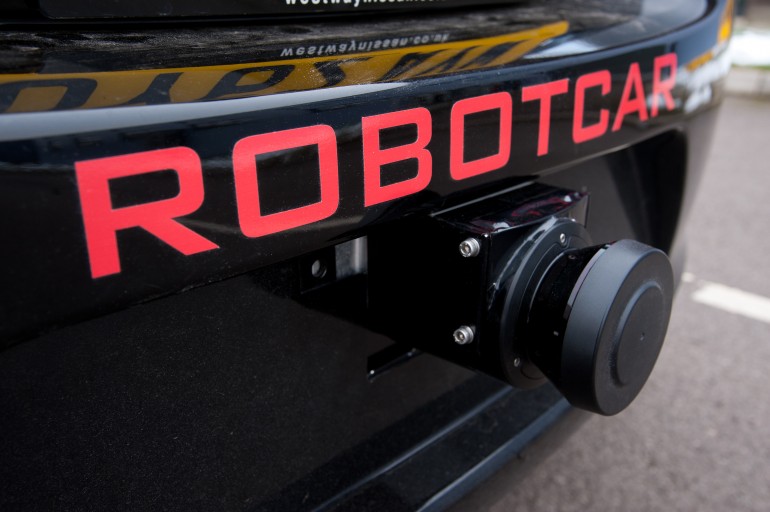 Oxford robot car, photo credit: John Cairns