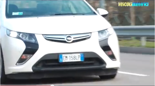 Opel Ampera test drive veicoli elettrici