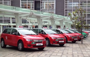 HK_first_pure_electric_taxi_fleet