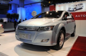 BYD e6 - photo credit: Grist.org via photopin cc