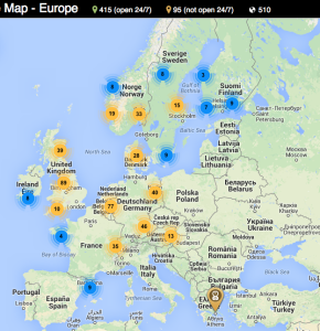 CCS Map - screenshot from ccs-map.eu
